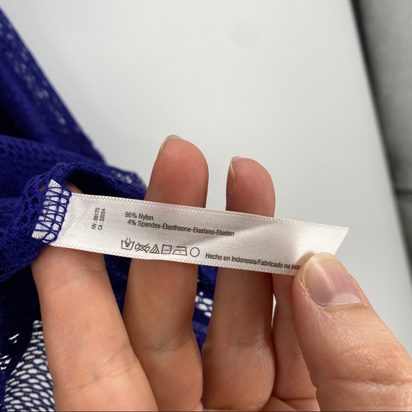 Free People- Sweet Secrets Sheer Mock Neck Top - Picture 7 of 8